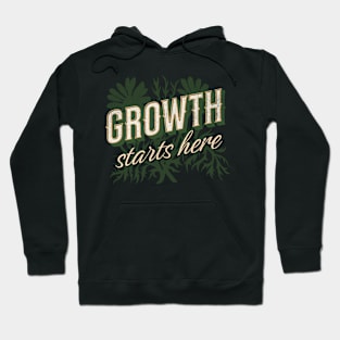 Growth Starts Here Teacher Shirt Hoodie